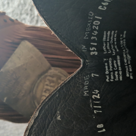 LIBERTY BLACK Vegas Faggio fringed snip toe ladies cowboy western boots sz 7 NWT - Picture 15 of 15